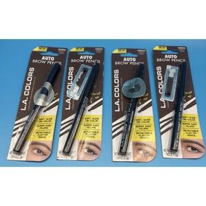 L.A. Colors NOS Auto Brow Pencil C68204 Medium Brown Retractable Flat Tip 0.01oz